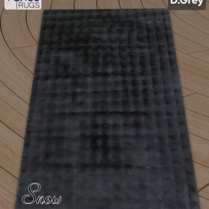 Snow Fluffy Shaggy Dark Gray